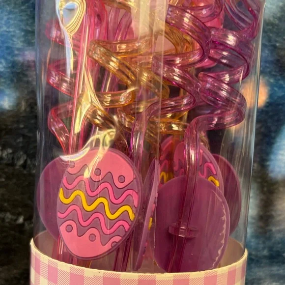 Eccolo Pink and Purple Eggstra Straws Set - Picture 5 of 5